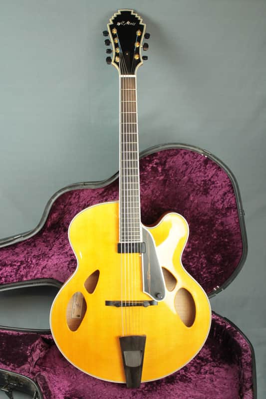 W.E. Moll  19" Custom Express  2007  Natural Flame Maple Back and Sides image 1