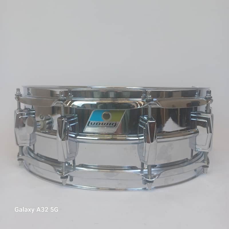 Ludwig Supraphonic 5x14"Snare Drum Vintage 1979 Blue/Olive#1846361 10Lug Chicago image 1