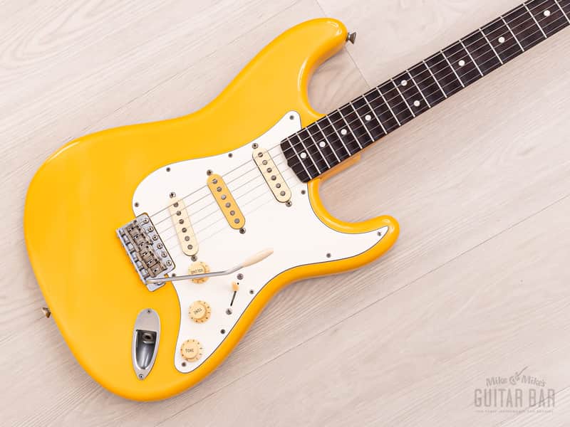 1986 Fender Order Made Yngwie Malmsteen Stratocaster ST62 Yellow White w/ USA Dimarzio DP117, Japan MIJ Fujigen image 1