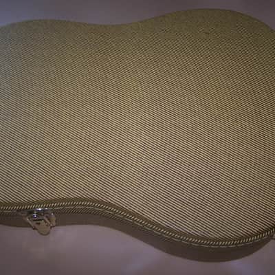 Vintage Style Fender Telecaster Thermometer Shaped Yellow/Gold Tweed Guitar Case, RARE Color Combo image 3