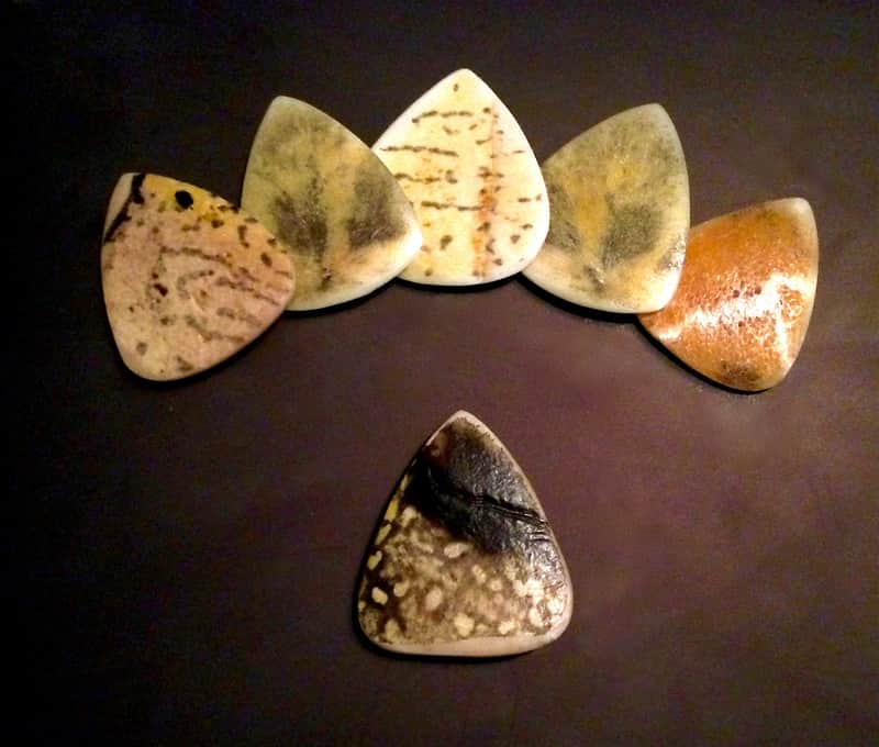 Real Turtle Shell Guitar Pick - True Tortoise Shell Tone, Legal/Non-Endangered Material! image 1