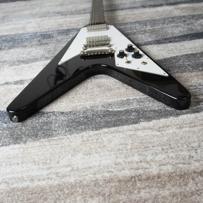 Burny RFV-75-74 Flying V Black MIJ 1985 Rare Fernandes Japan