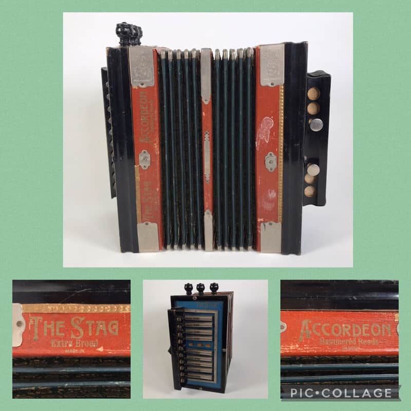 Vintage The Stag Extra Broad Hammered Reeds Accordion Accordion Saxon Germany image 1