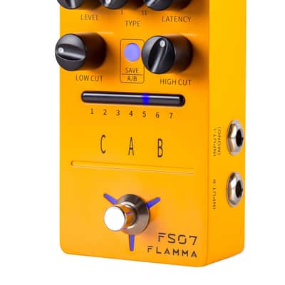 FLAMMA FS07 Stereo Simulation Pedal Electric Guitar Simulator Effects Pedal with 7 User Preset Slots Support IR Loading Software Editing image 1