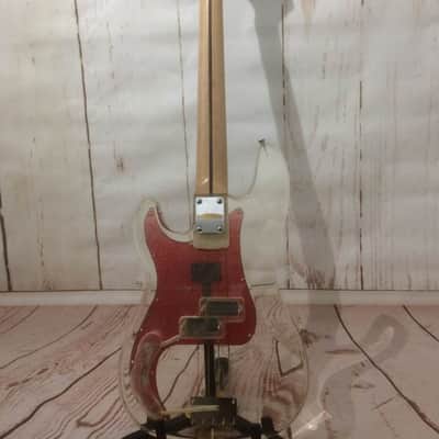 Axl Acrylic Player Deluxe 4 String Bass Fully Serviced & Set Up image 3