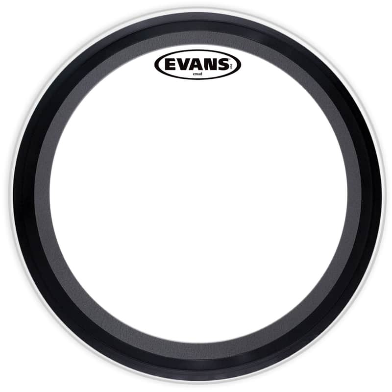 *Evans 24" EMAD Batter Bass Drum Head Coated Kick Muffler Ring USA BD24EMADCW* image 1