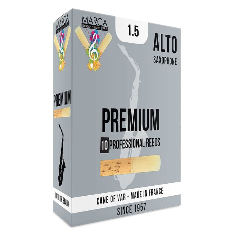 Mar Marca Premium Reeds - 10 Pack - Alto Sax - 1.5 Re