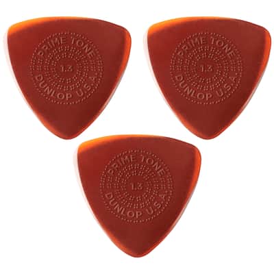 516P130 Primetone Small Triangle Grip 1,30 mm Sachet de 3 Dunlop image 1