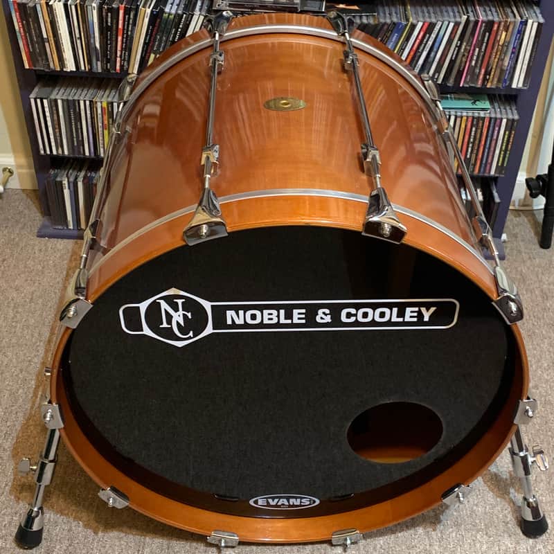 RARE Vintage Noble & Cooley Star Series 22 x 18" Bass Drum in Honey Amber Gloss image 1