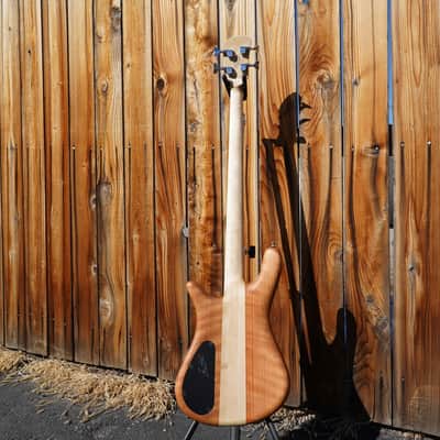 Spector USA NS-2 - Oiled Solid Cherry Wings 4-String Electric Bass Guitar w/ Black Tolex Case (NAMM 2024) image 5