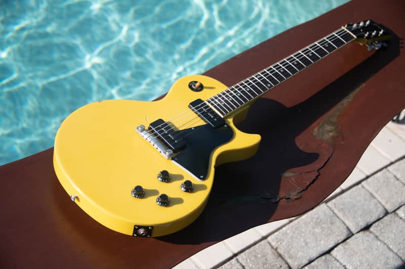 1987 Greco EGS56-65 “Mint Collection” Open O - TV Yellow LP Single Cut - Made In Japan - Open Book Headstock image 1