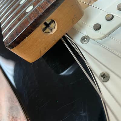 1985 Fender Japan Squier SST-30 'E' Serial Stratocaster with Rosewood Fretboard Black MIJ image 17