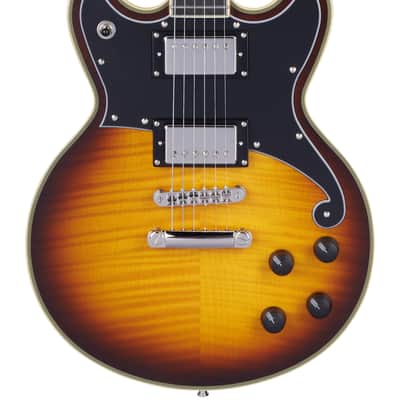 D'Angelico Deluxe Brighton Vintage Sunburst w/Case image 1