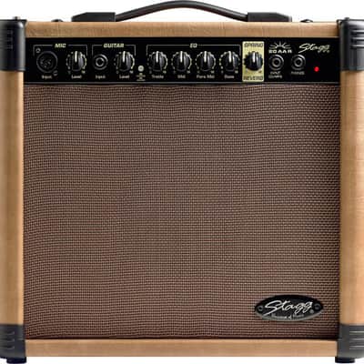 STAGG 20W Acoustic Guitar Amplifier With Spring Reverb Plus 1x6.5" Speaker image 2