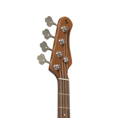 Stagg SBJ-30 WHB Standard "J" Paulownia Body Roasted Maple Neck 4-String Electric Bass Guitar image 5
