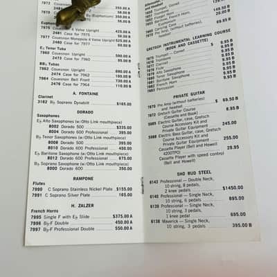 Gretsch Retail Price List- Baldwin Era Beginnings 1973 image 4