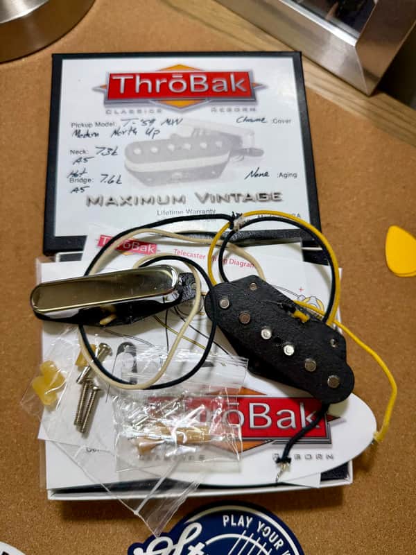 ThroBak Pikckups T59 MXV Telecaster Pickup Set Unaged image 1