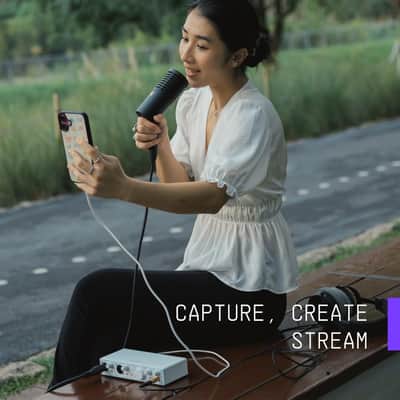 Arturia - MiniFuse 2 OTG - Audio & MIDI Interface with Creative Software for Recording, Production, Podcasting, Guitar, USBC/USBA - White image 4