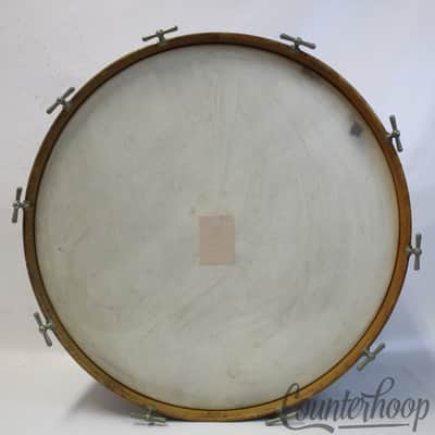 *Ludwig&Ludwig 25 3/8" Bass Drum 3Ply African Mahogany Vintage 20s+Calf Heads 26 image 11