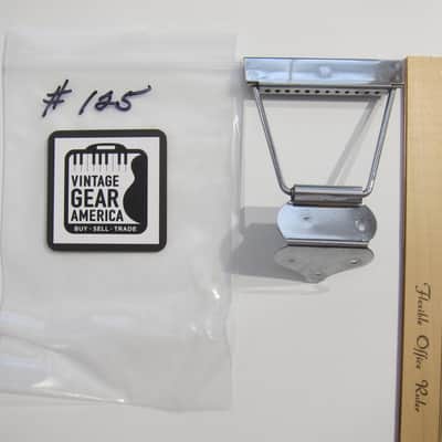 Gibson Acoustic 12 String Guitar Tailpiece Authentic Vintage Part Circa-1960s-Chrome image 8