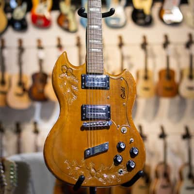 Guild S-100 NB Nature Boy Vintage Original Carved Acorn Oak Leaf Natural All Original w/Hardshell Case - Used image 2
