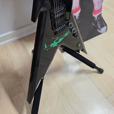 DIMEBAG DARRELL'S LAST GUITAR - Pantera Artist Prototype Dean Dime Razorback Stealth USA Custom Shop from Vinnie Paul estate signed COA D3 Dimebag Darrell Artist Owned Washburn Rare Era! image 9