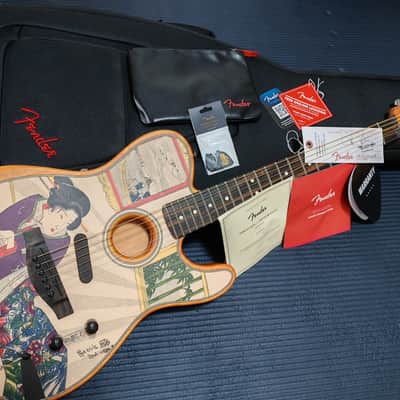 2025 Fender American Acoustasonic Telecaster Kuniyoshi Collection Geisha - FENDER EXPERIENCE 2025 Tokyo Flagship Exclusive Limited Edition image 1
