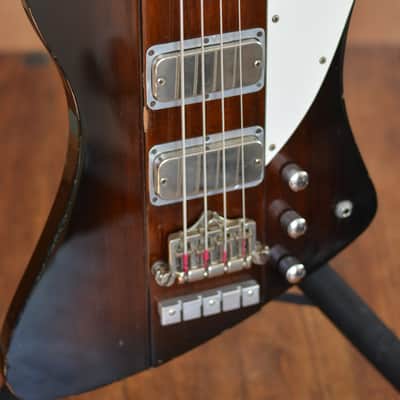 Greco TB1100 Thunderbird Bass 1980 Sunburst with Gator Case image 6