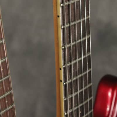 Mosrite Double Neck w/Vibramute Electric Mandolin 6 string 1964 Candy Apple Red image 21
