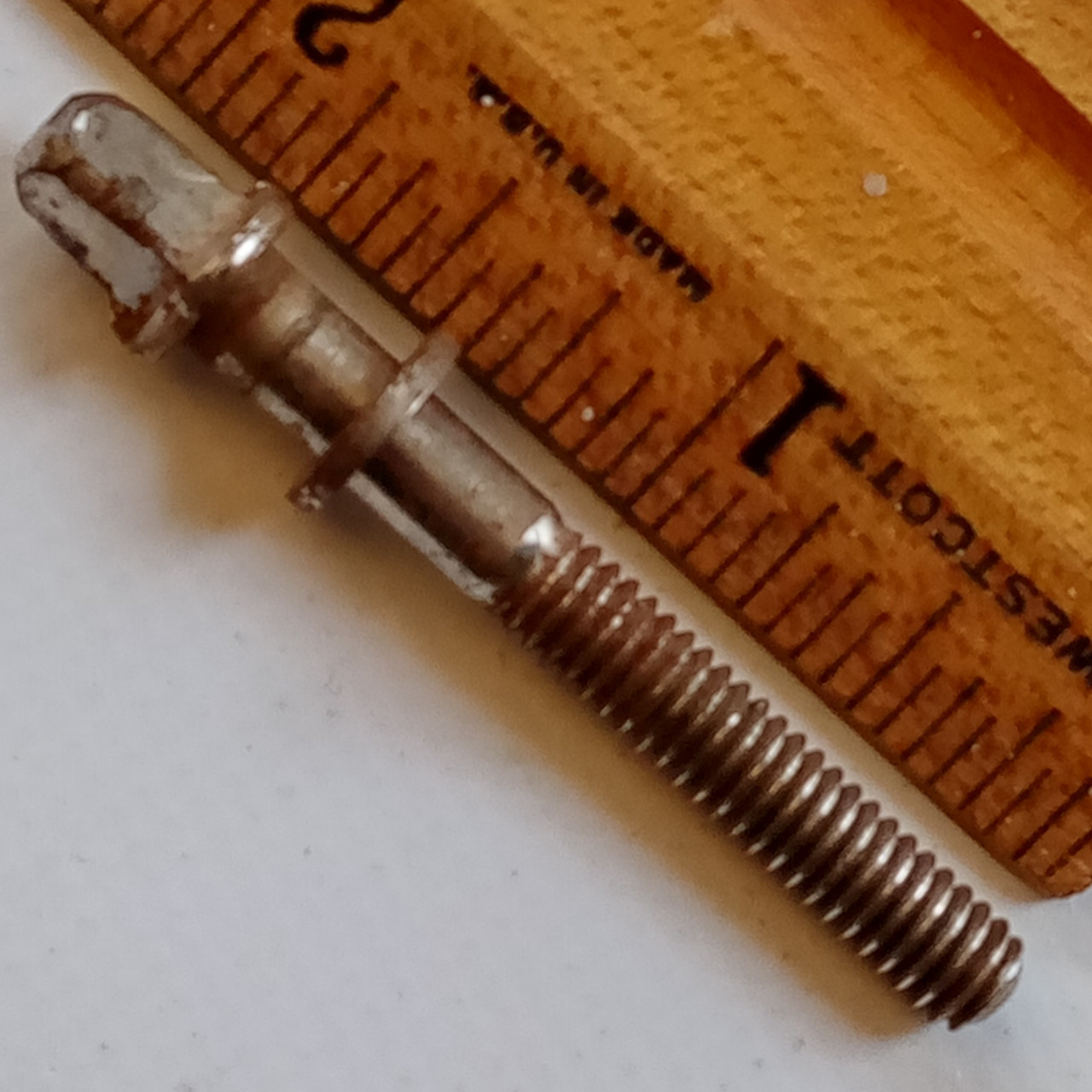 Leedy&Ludwig 1.75"12-24 Tall-Head Nickel T-Rod Snare/Tom Drum Tension Vintage50s — main photograph