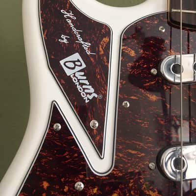 RARE Left-Handed BURNS Marquee Club Series Bass Guitar / Trisonic pickups / lefty Left Handed image 11