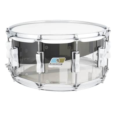 Ludwig Vistalite 50th Anniv Fab 9x13 / 16x16 / 14x22 W/ 6.5x14 Snare Pat E Clear Smoke IN STOCK image 2
