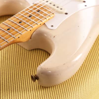 Fender Custom Shop Eric Clapton Stratocaster Journeyman Relic Masterbuilt Todd Krause Aged White Blonde image 8