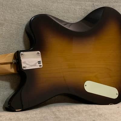 2012 Fender Pawn Shop Reverse Jaguar 32” Scale Bass Sunburst Upgraded Active Electronics & Coil Tap + TKL Case image 15