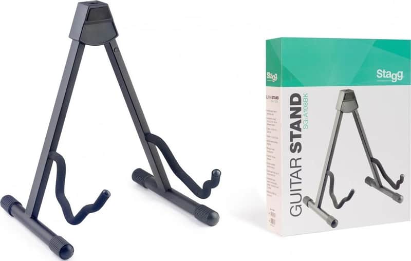 Foldable A-frame stand for acoustic, electric or bass guitar image 1