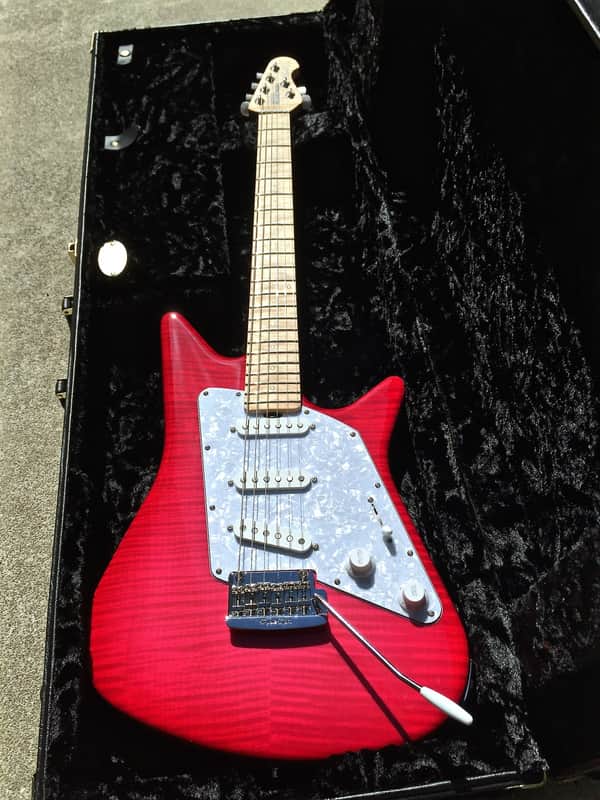 Ernie Ball Music Man Albert Lee 2014 BFR Pink Burst! Minty Fresh Condition! image 1