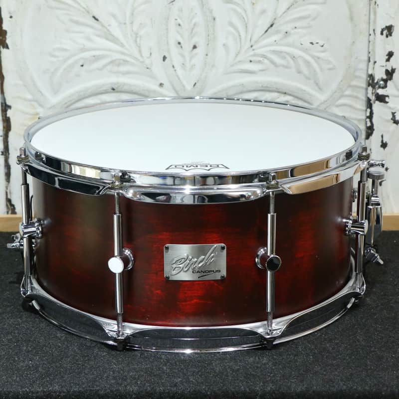 Used Canopus Birch Snare Drum 14X6.5in image 1