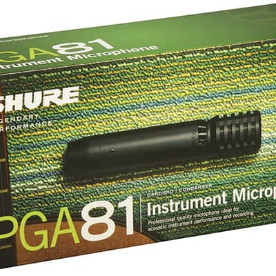 Shure PGA81 Condenser Microphone - with Cardioid Pick-up Pattern,Condenser Instrument Microphone, No Cable (PGA81-LC) image 3