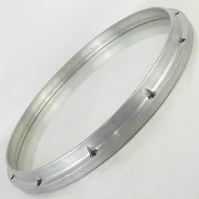 Pearl 14"12-Lug Die-Cast Championship FFX Snare Drum Batter Rim/Hoop Aluminum'01 image 6