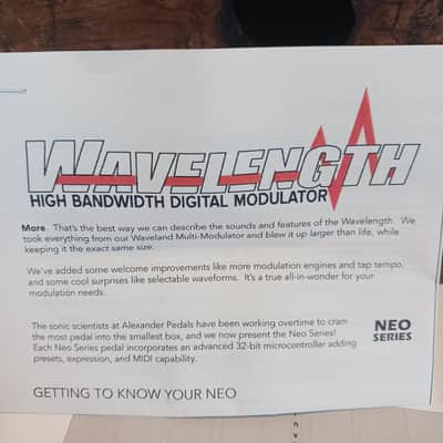 Alexander Pedals Neo Series Wavelength High Bandwidth Digital Modulator Pedal image 7