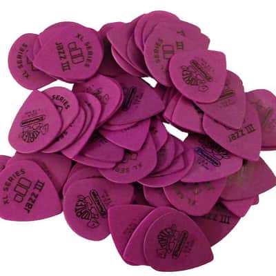 Dunlop Guitar Picks  Jazz III XL  72 Pack  1.14 MM  Light (498R1.14)