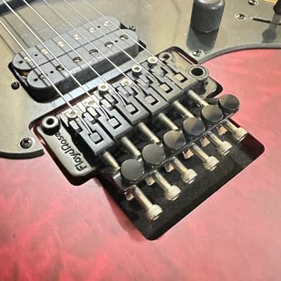Schecter Miles Dimitri Baker 6 FR Electric Guitar - Crimson Red Burst Satin image 6