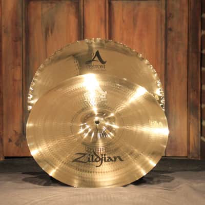 Zildjian A Custom Mastersound Hihat 15" Cymbals - Demo! image 1