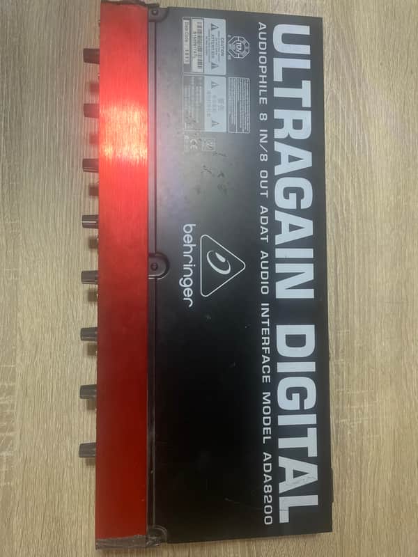 Behringer Ultragain Digital ADA8200 8-Channel Mic Preamp with AD/DA Converter 2013 - Present - Black / Red image 1