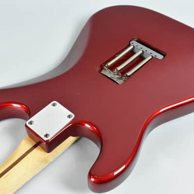 1980's Schecter "Strat" Style Electric Guitar Candy Apple Red w/HSC image 13