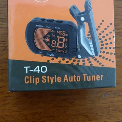 Musedo T-40 Clip-On Tuner for Guitar Bass Violin Ukulele Includes Battery Sweet! image 3