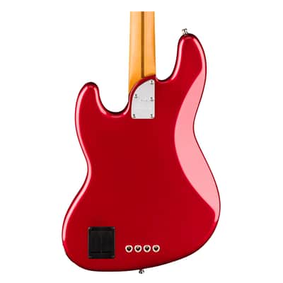 Used Fender American Ultra II Jazz Bass - Sinister Red w/Maple FB image 7