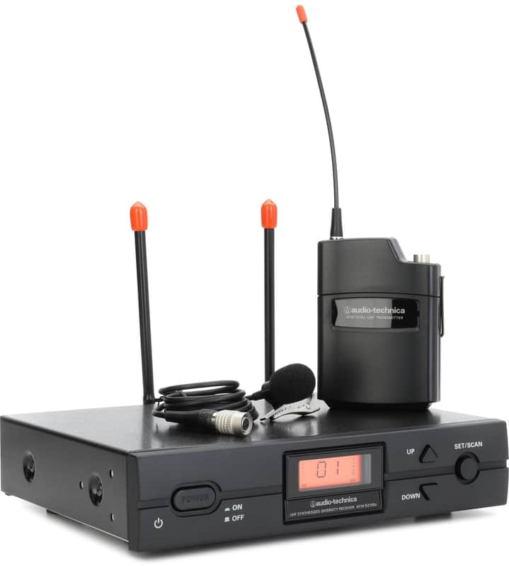 Audio-Technica ATW-2129C Wireless Lavalier Microphone System, I Band 487.125-506.5 MHz image 1
