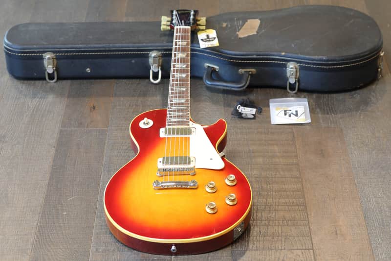 Vintage! 1974 Gibson Les Paul Deluxe Electric Guitar Cherry Sunburst w/ Mini Humbuckers + OHSC image 1