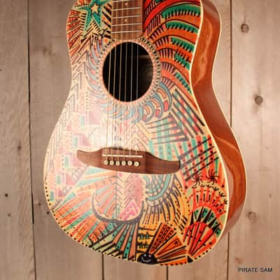 Fender California Malibu Custom Art Guitar Player w/gig bag image 6